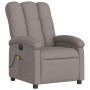 Elektrischer Massagesessel Modell 6 in Taupe aus Stoff von vidaXL.