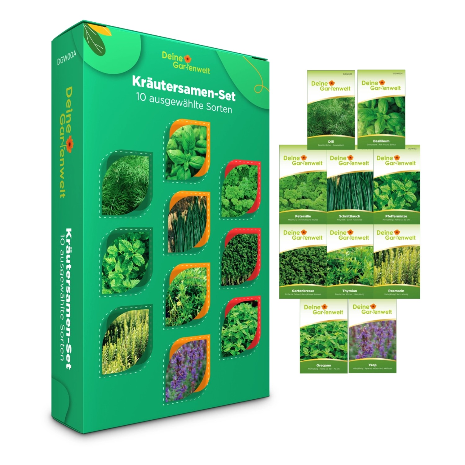 Deine Gartenwelt Kräuter Samen-Set mit 10 Sorten günstig online kaufen