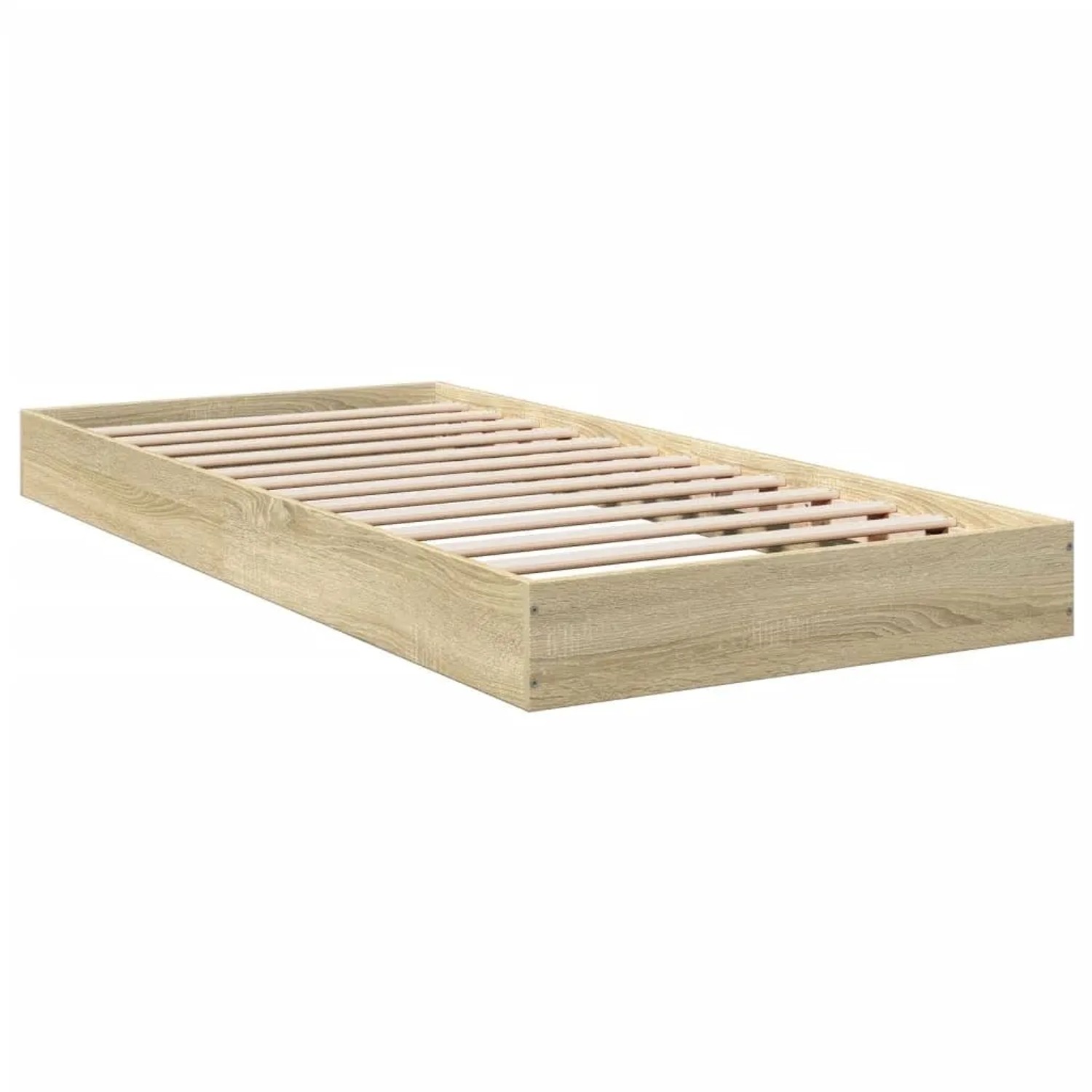 vidaXL Bettgestell ohne Matratze Sonoma-Eiche 75x190 cm Holzwerkstoff 84207 günstig online kaufen
