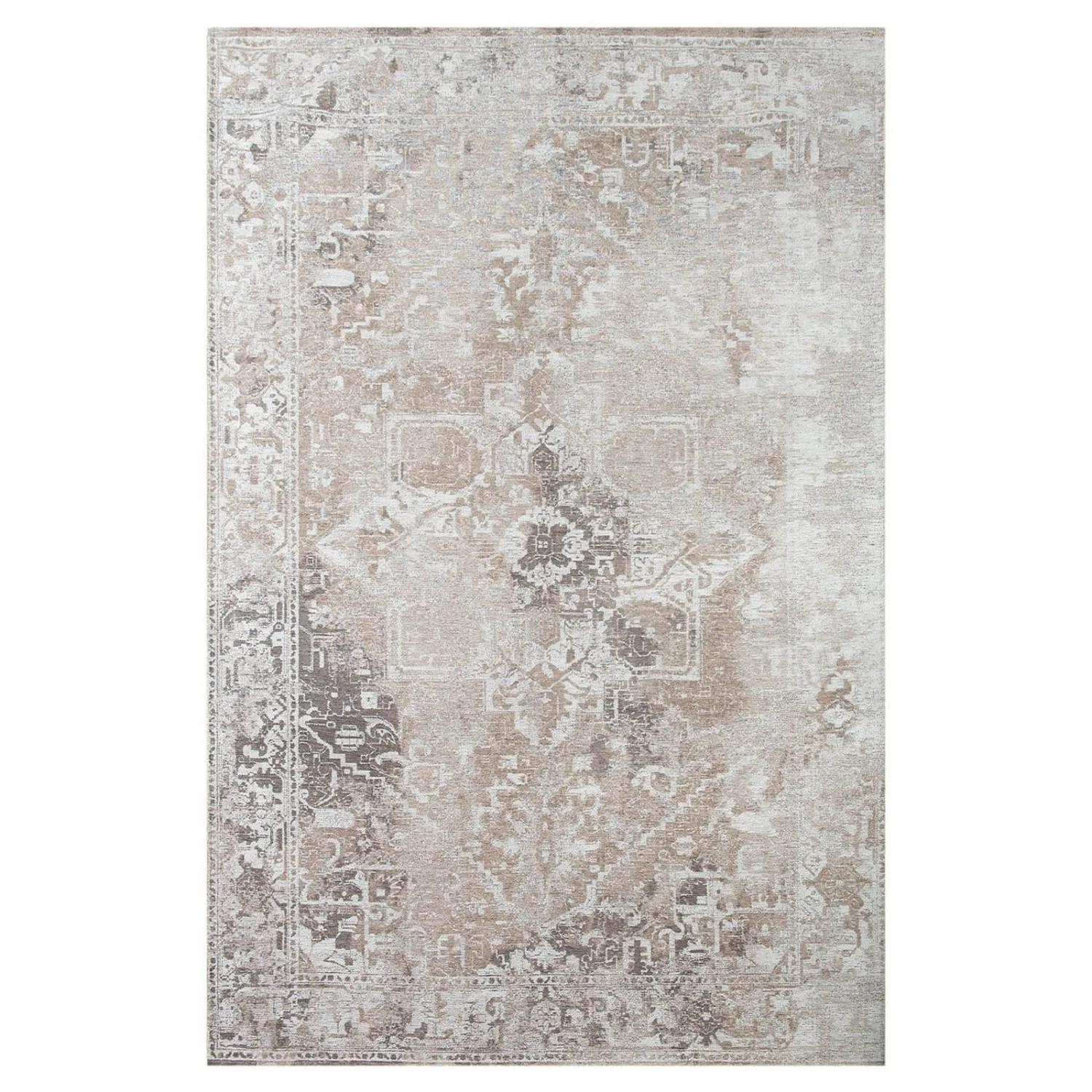 Lola&Moi Teppich Mouse Hair Silber 170x240cm