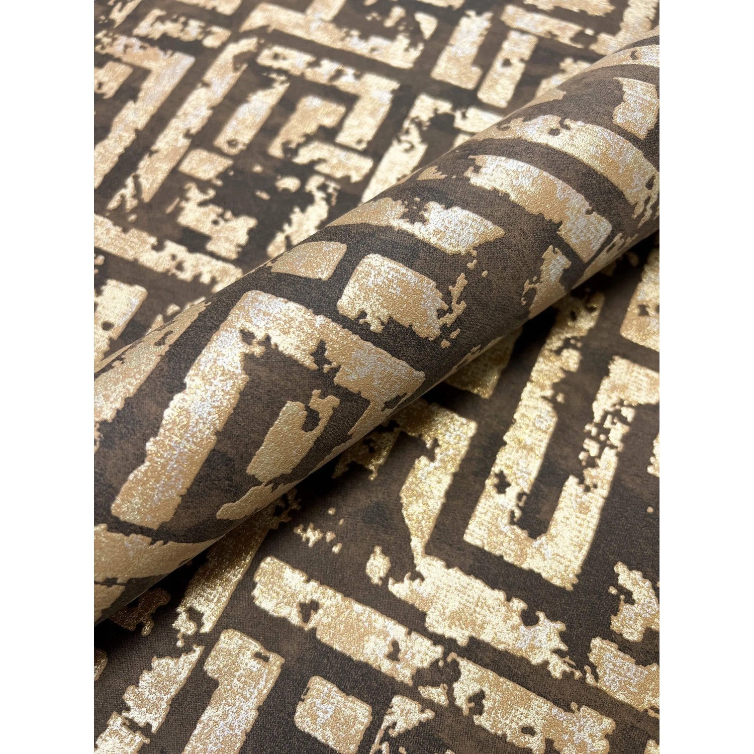 Newroom Vliestapete Timba Brown Leicht Glänzend Grafisch FSC® günstig online kaufen