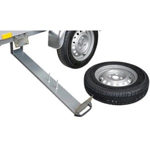 Stema Ersatzradhalter ausziehbar für Autoanhänger, Montage unter der Ladefläche.