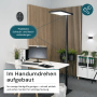 LUXULA LED Stehleuchte 100W 7000lm Bürostehleuchte Up- Downlight Augenschonend UGR16 CRI98 4000K Neutralweiß Dimmbar Stehlampe Schwarz_10