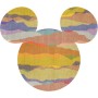 Selbstklebende Vlies Fototapete mit Mickey Mouse Kopf Muster, 127x127 cm.