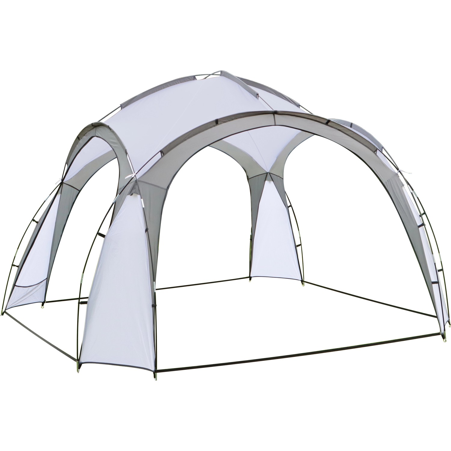 Slena Eventzelt Iglu 3,2 X 3 X 2 M – Graues Gartenzelt Mit Fiberglasgestänge Für Feste & Outdoor