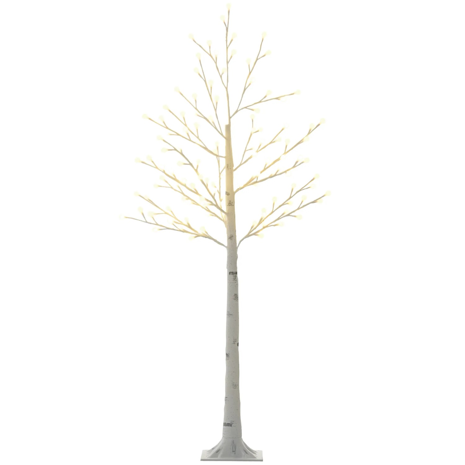 HOMCOM 150 cm Lichterbaum mit 120 Warmweiß 3 Helligkeitsstufen LED