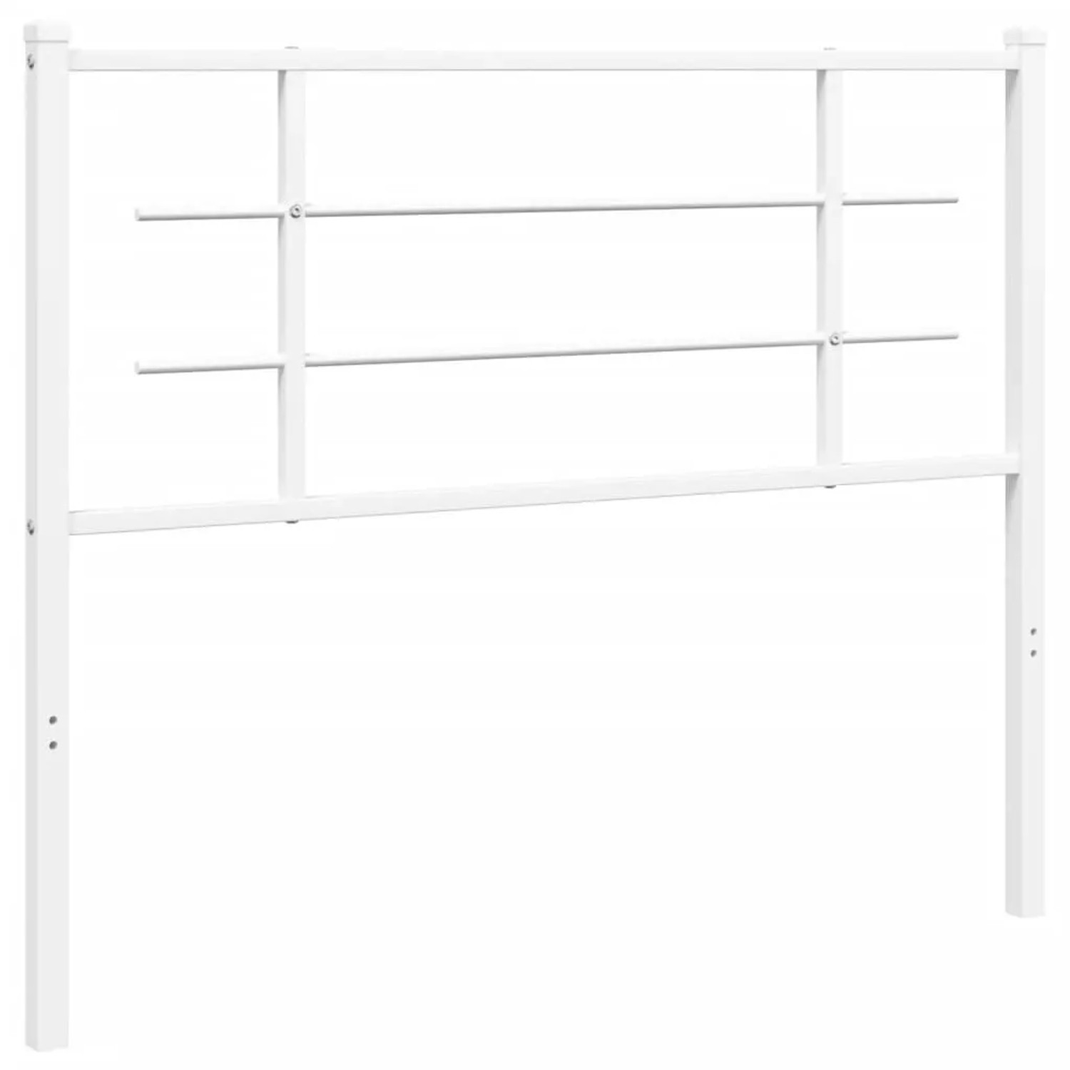 vidaXL Ersatz-Kopfteil Metall Weiß 107 cm 355640