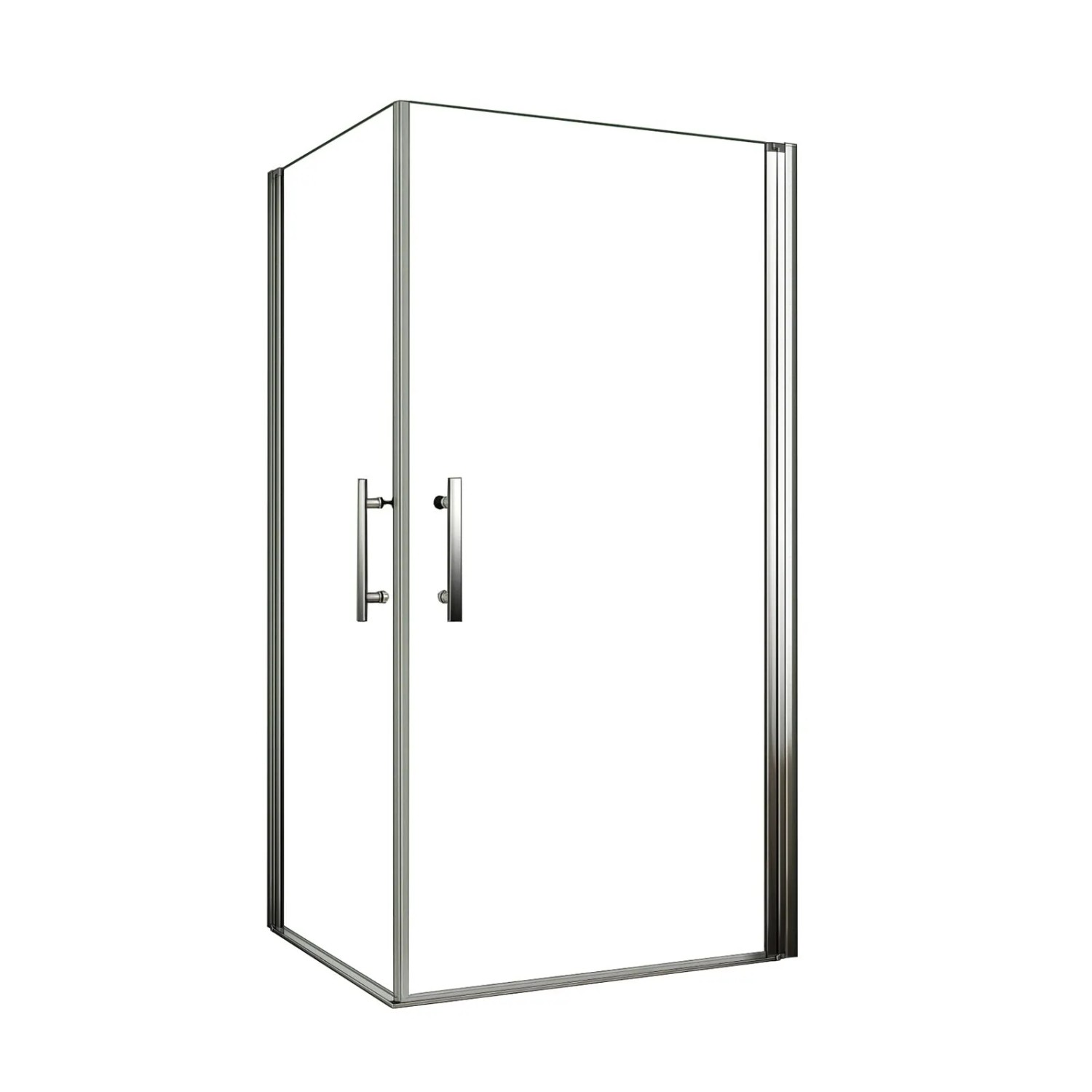 AICA Duschtür 70x70x180cm Duschkabine 6mm ESG NANO Glas Eckeinstieg Pendeltür
