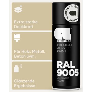 COSMOS LAC Acryllack Sprühdose in Vielen RAL Farbtönen  400ml Spraydose Perfekt für DIY Upcycling RAL 4003 Erikaviolett