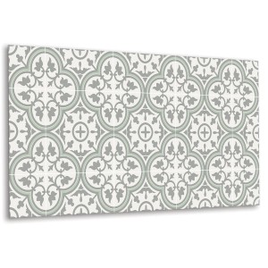 Selbstklebendes Wandpaneel 100x50 cm mit Blumenmuster für moderne Wandverkleidung.