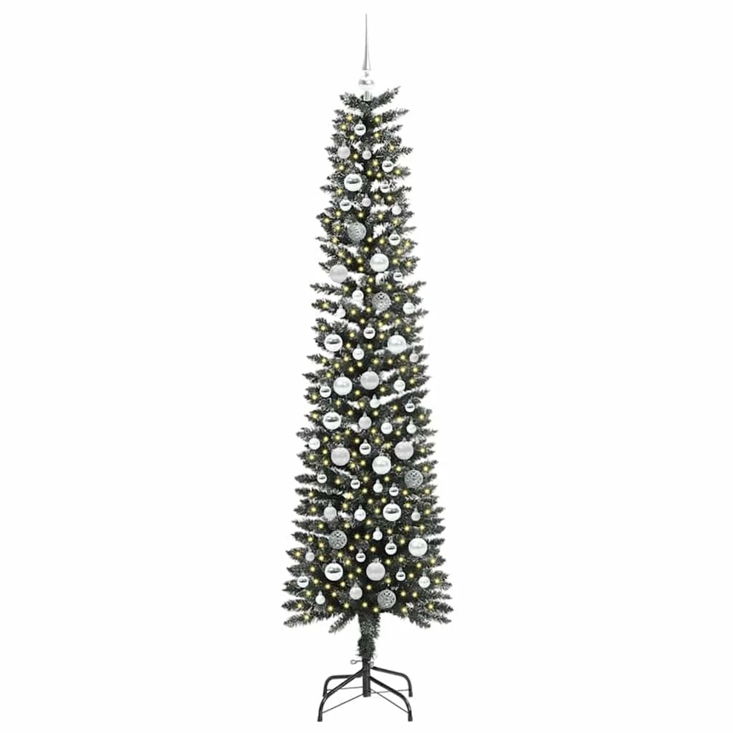 vidaXL Künstlicher Weihnachtsbaum mit 300 LEDs Grün 58 x 58 x 210 cm 3395957