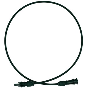 Absaar Solar Verlängerungskabel Betteri, 1 m, mit schwarzen MC4 Steckern für Solaranlagen.