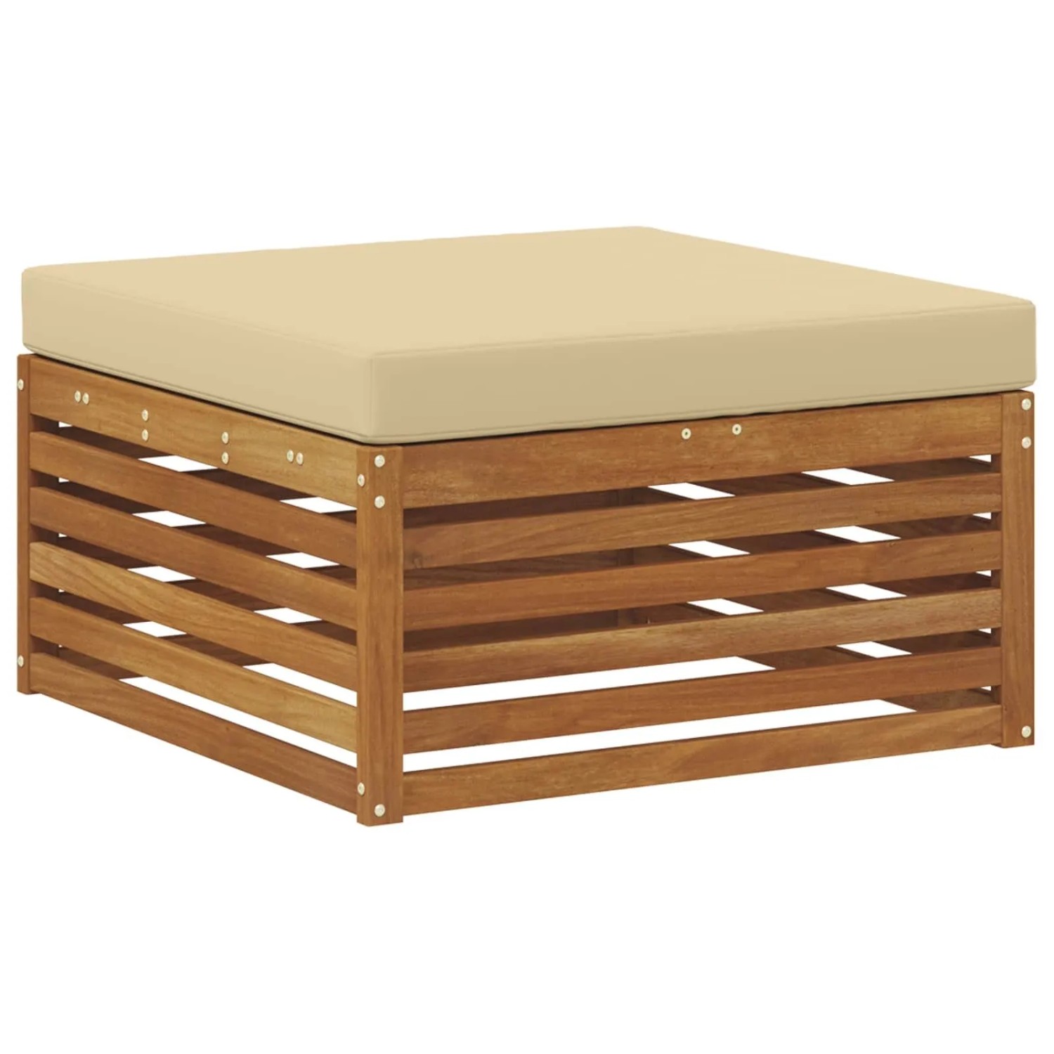 vidaXL Outdoor-Fußhocker Massivholz Akazie Natur 900561