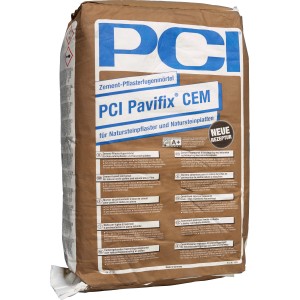 Sack PCI Pavifix CEM Pflasterfugenmörtel, grau, 25 kg für Pflasterfugen im Außenbereich.