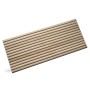 Rebel of Styles Verblender UltraLight Linari Round HD, hellbraune Holzoptik, 116x50 cm.