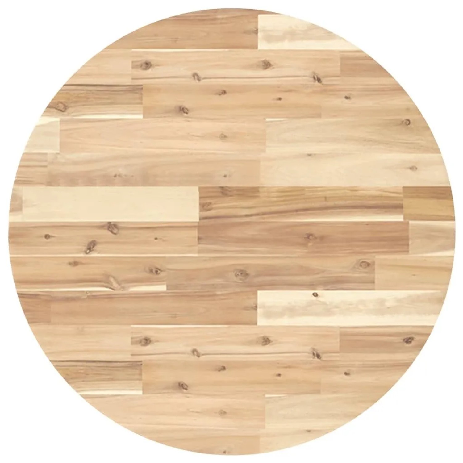 vidaXL Tischplatte Rund Ø70x2 cm Massivholz Akazie 4008685