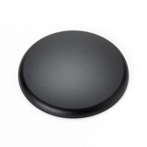 Schwarze, extraflache Orion Lightstyle Abdeckung für Verteilerbaldachin (Ø 135mm) für Lampen & Leuchten.