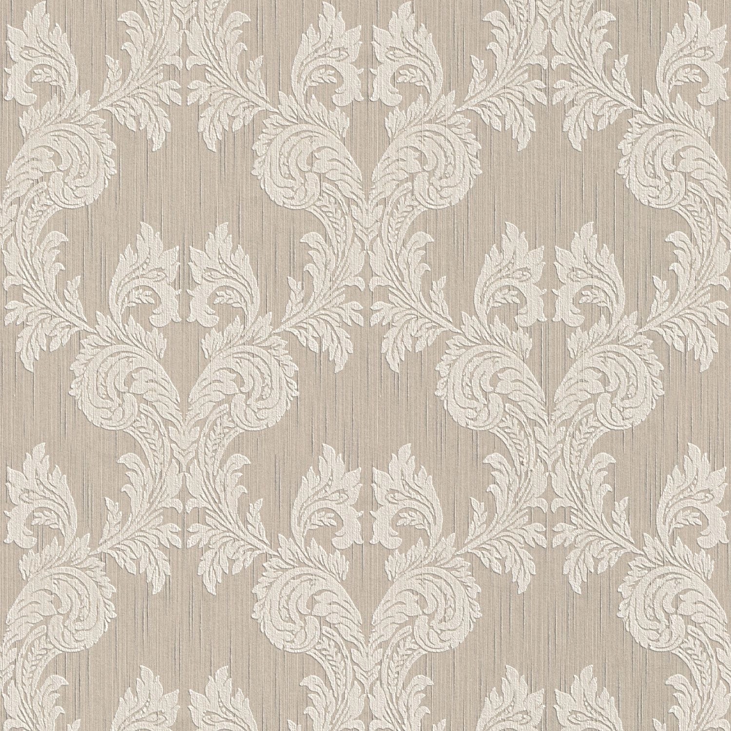PROFHOME 956301-GU Textiloptik Tapete Barock Matt Beige 0,53 m x 10,05 m 5, günstig online kaufen