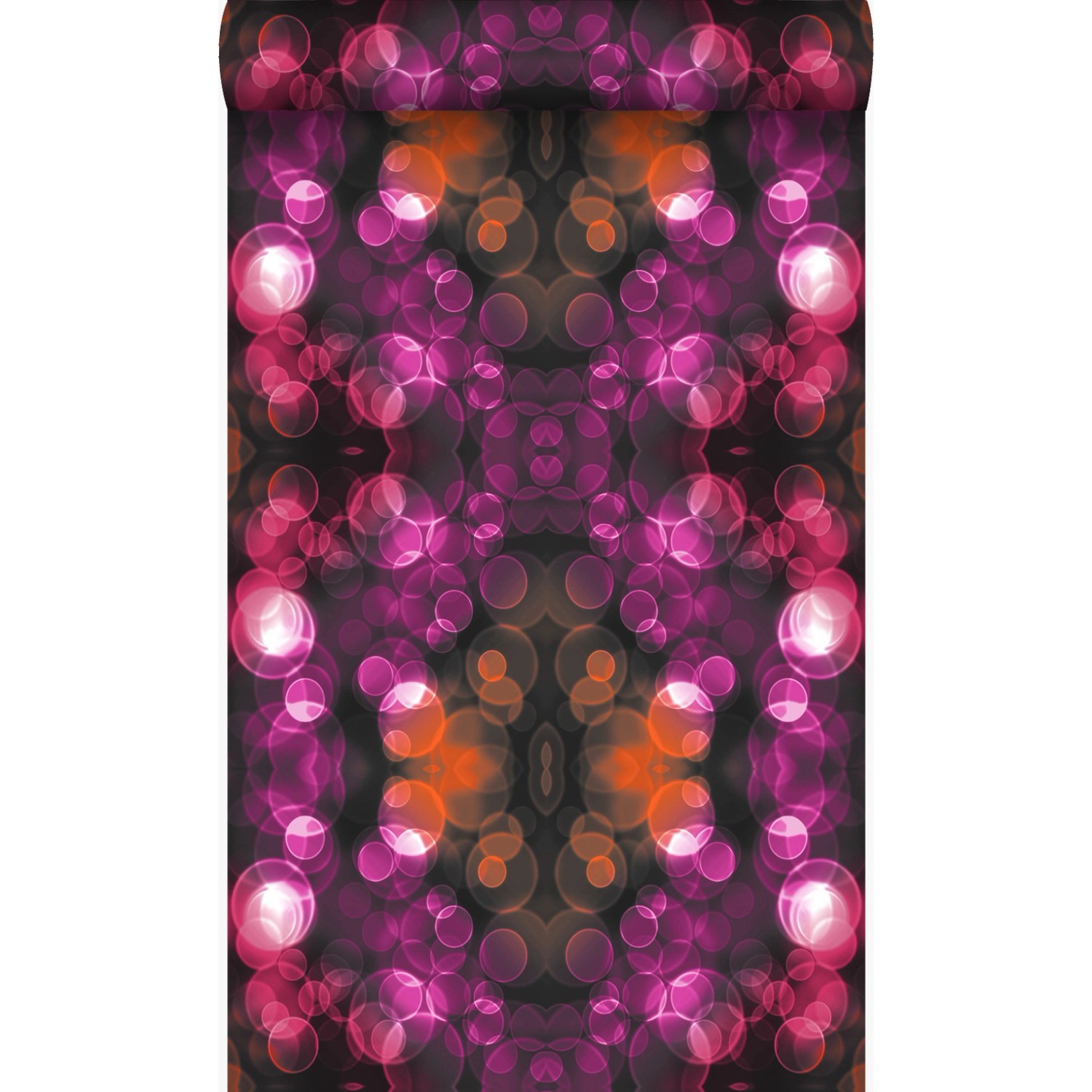 Origin Wallcoverings Tapete Kaleidoskopmuster Rosa und Orange 53 cm x 10.05 günstig online kaufen
