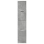 vidaXL Apothekerschrank Betongrau 30x41x144,5 cm Holzwerkstoff 855172_5