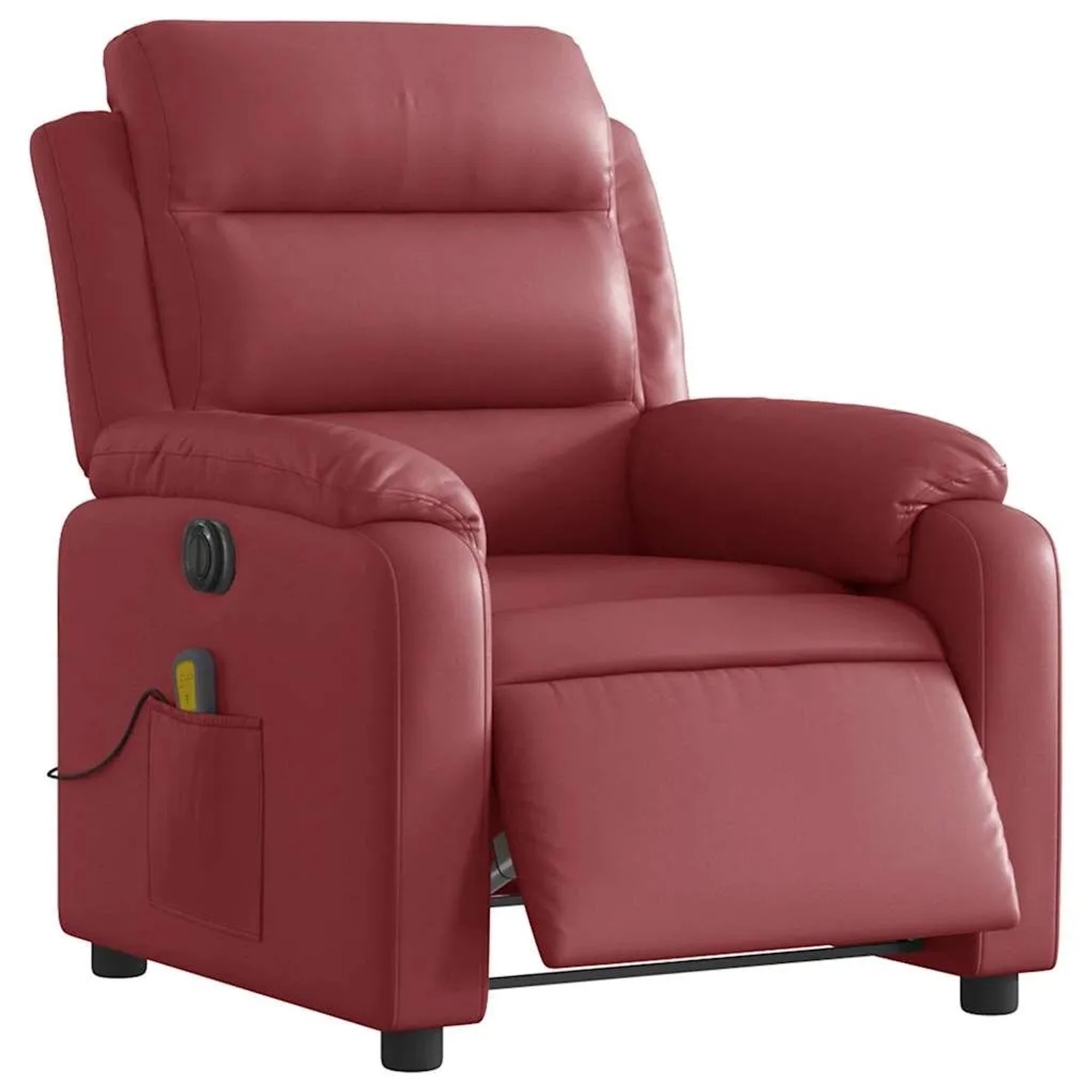 vidaXL Massagesessel Elektrisch Weinrot Kunstleder 3205039 günstig online kaufen