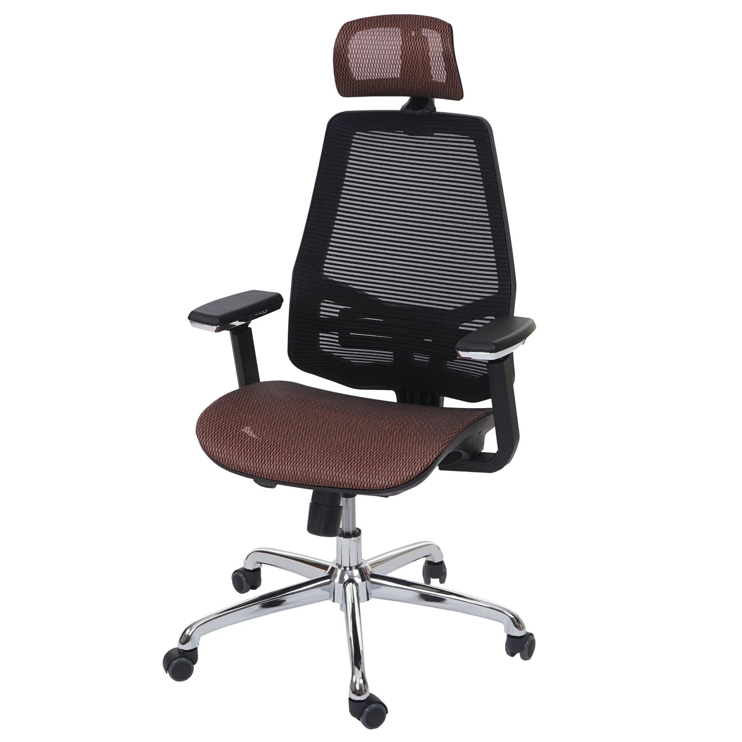 MCW Bürostuhl A58 Sliding-Funktion Stoff/Textil ISO9001 Mandarin/schwarz