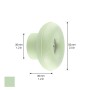 Lindgrüner Wagner Wandhaken Hooks4home Dot, Ø 50 mm, aus Elastomer und Stahl.
