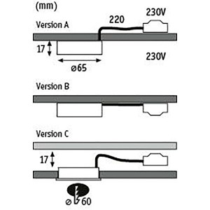 Technische Zeichnung: Paulmann MaxLED Universal Connector 2er-Pack, LED-Streifen Verbinder in Weiß.