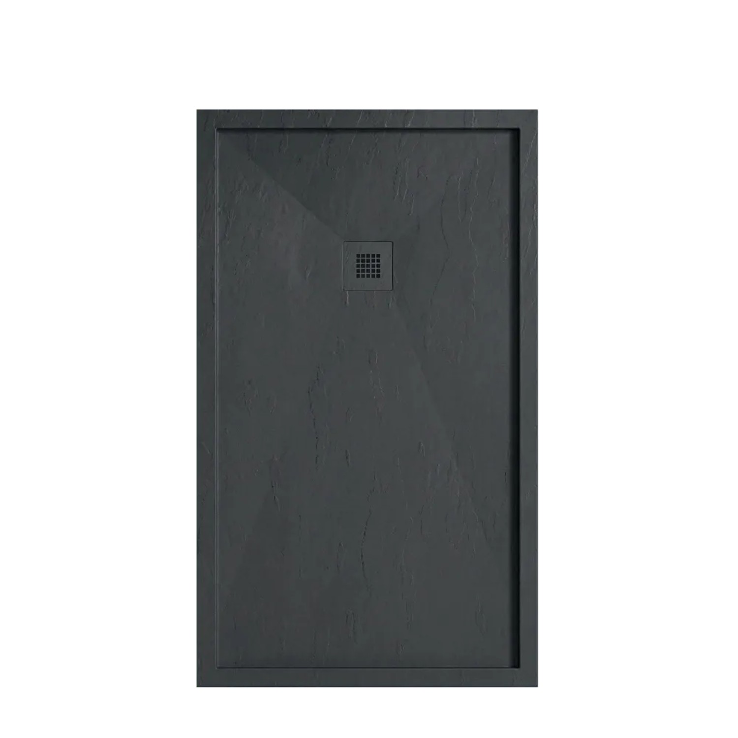 Stano Mineralguss Duschwanne Extra Flach Mit Rand Sarin Anthrazit 90x130cm