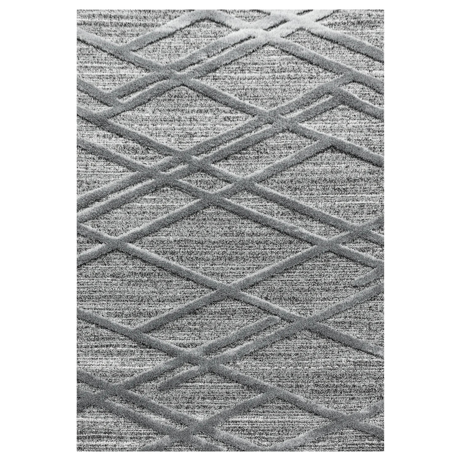 Ayyildiz Hochflorteppich Pisa 4706 Grau 120 cm x 170 cm
