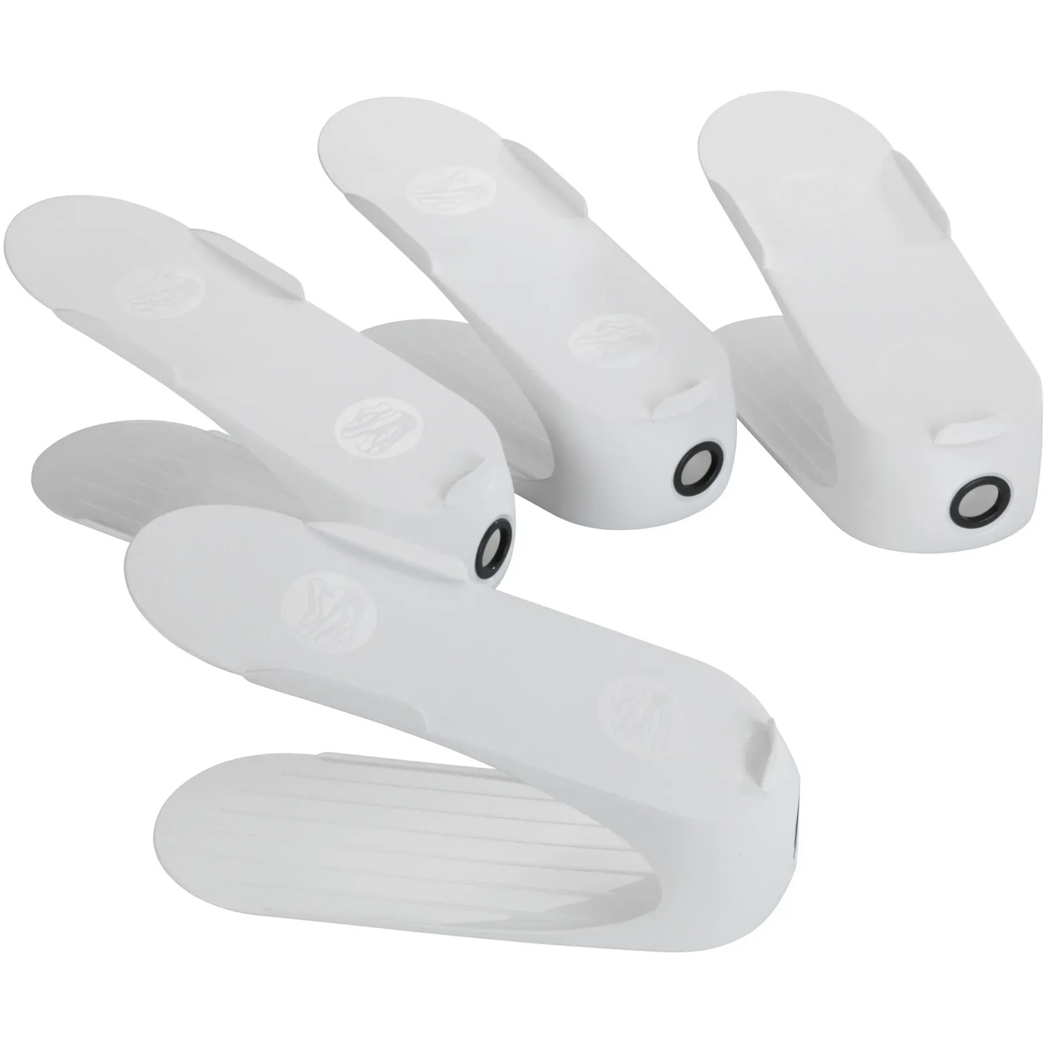 Wenko Schuhhalter 4er-Set in Weiß für mehr Ordnung im Schuhschrank.