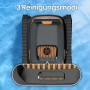POOL ROYAL Akku-Poolroboter PR10 mit 3 Reinigungsmodi (Boden, Wand, Auto) im Detail.