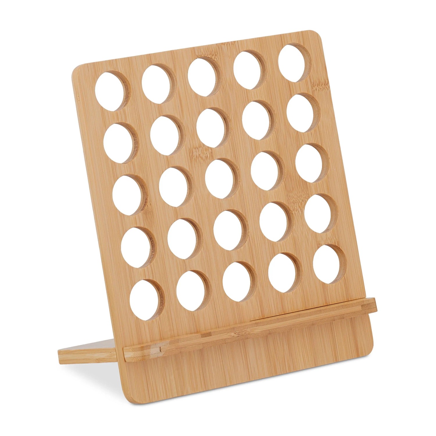 Relaxdays Kapselhalter Bambus Natur 25 Kapseln für Nespresso 24,5 cm x 22 cm x 13 cm 460 g