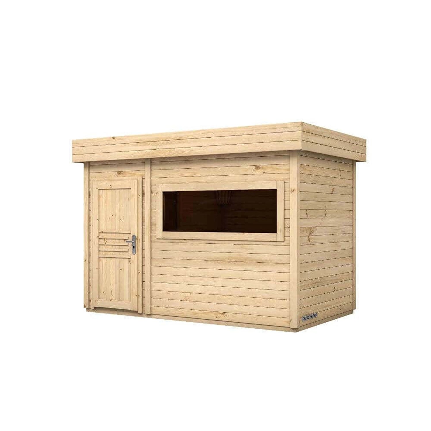 Finntherm Gartensauna Magnolia Naturbelassen 369 cm x 234 cm günstig online kaufen