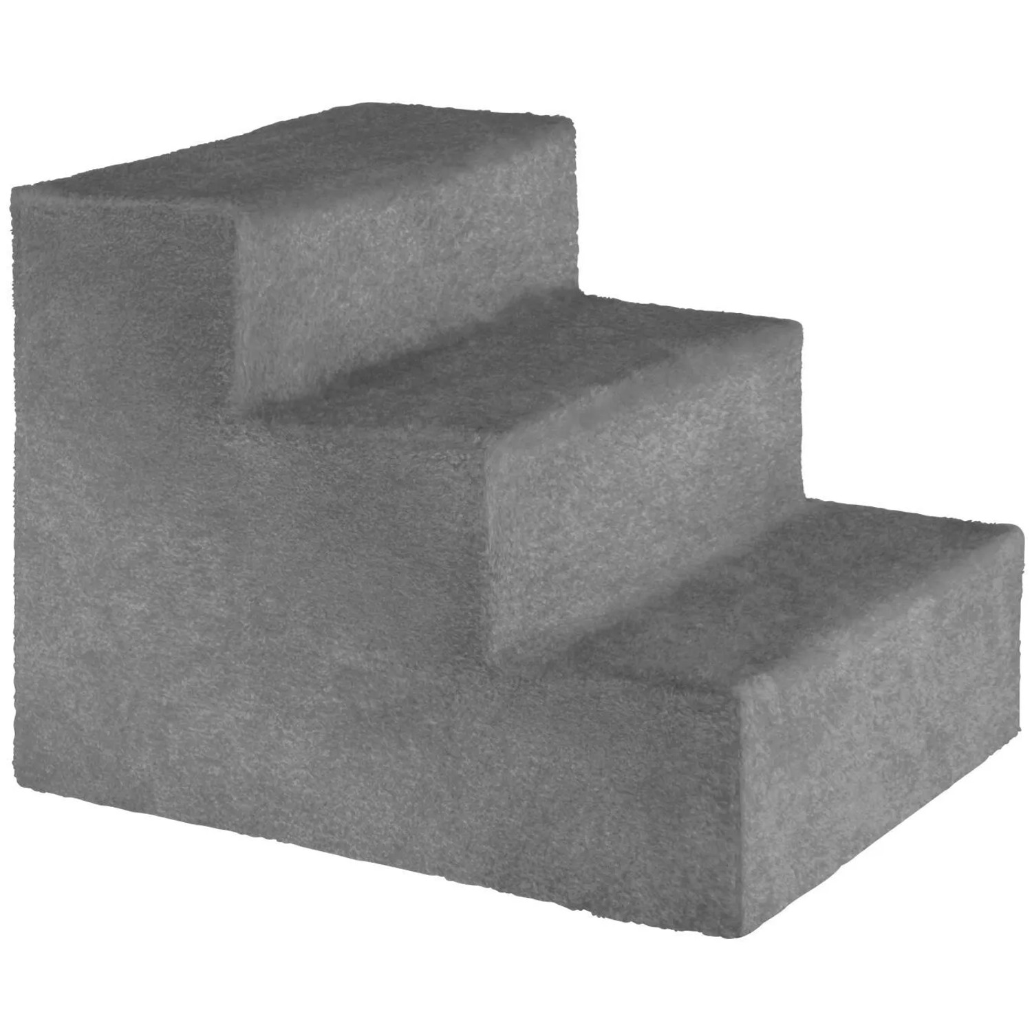 Tectake Haustiertreppe Paw Path Für Hunde Und Katzen Ultraweicher Abnehmbarer Plüschbezug 45 X 37 X 34 50 Cm Grau