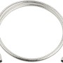 Silberner Brauseschlauch (150 cm) für Handbrausen, flexibel und langlebig.