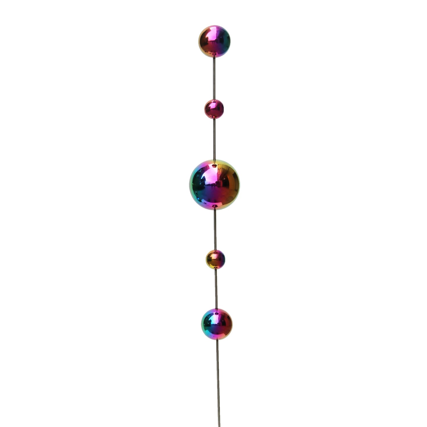 DELUKE Gartenstecker AACHEN Edelstahl Rostfarben 120x12x12cm Gartendeko Outdoor Bodenstecker
