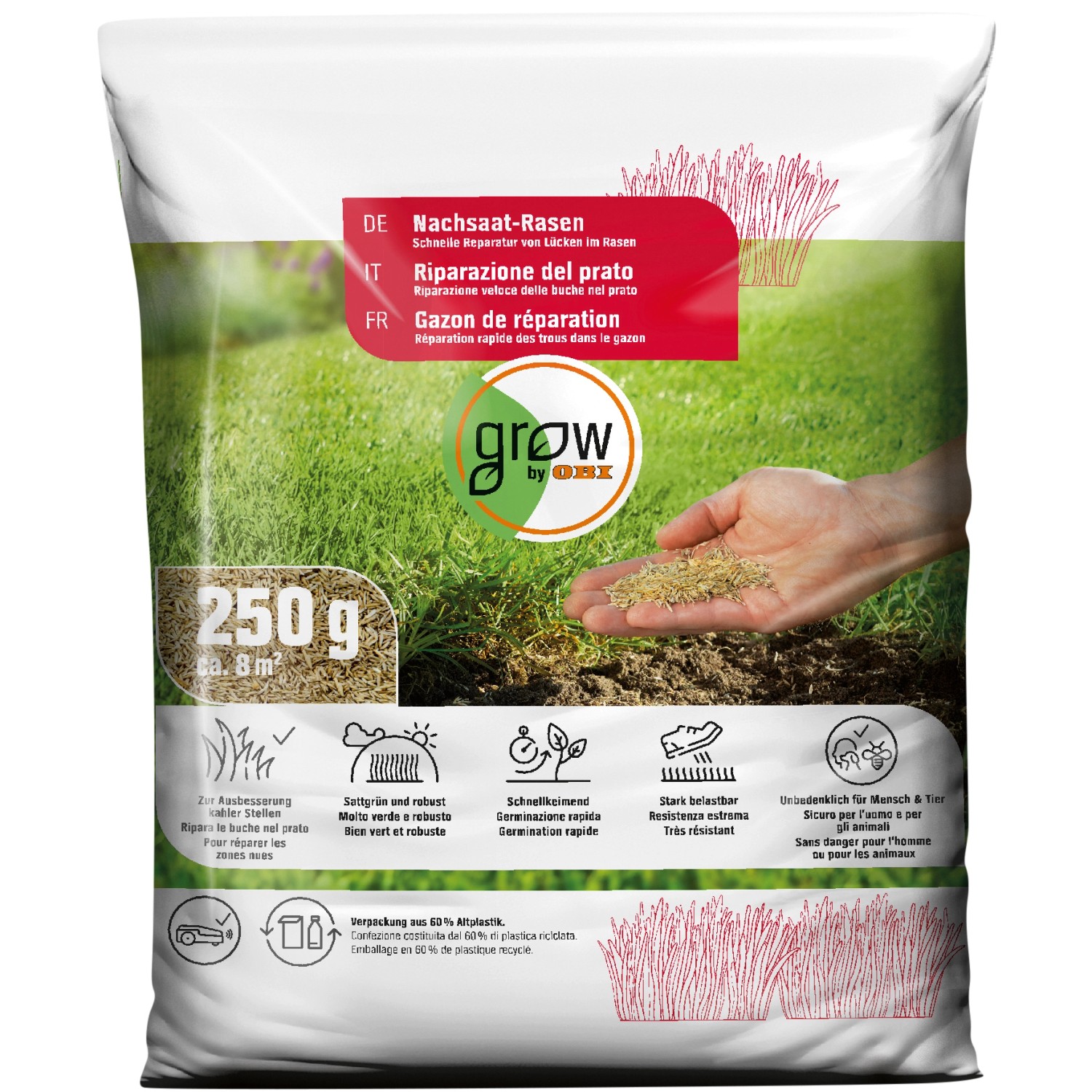 OBI Nachsaat-Rasen 250 g günstig online kaufen