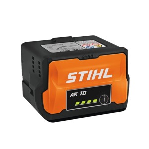 Stihl Akku AK 10, Lithium-Ionen Akku in Schwarz-Orange für Elektrowerkzeuge.
