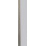 Schlanke, chromfarbene LED-Stehleuchte Bones 2 mit Acrylglas-Schirm für warmweißes Licht.