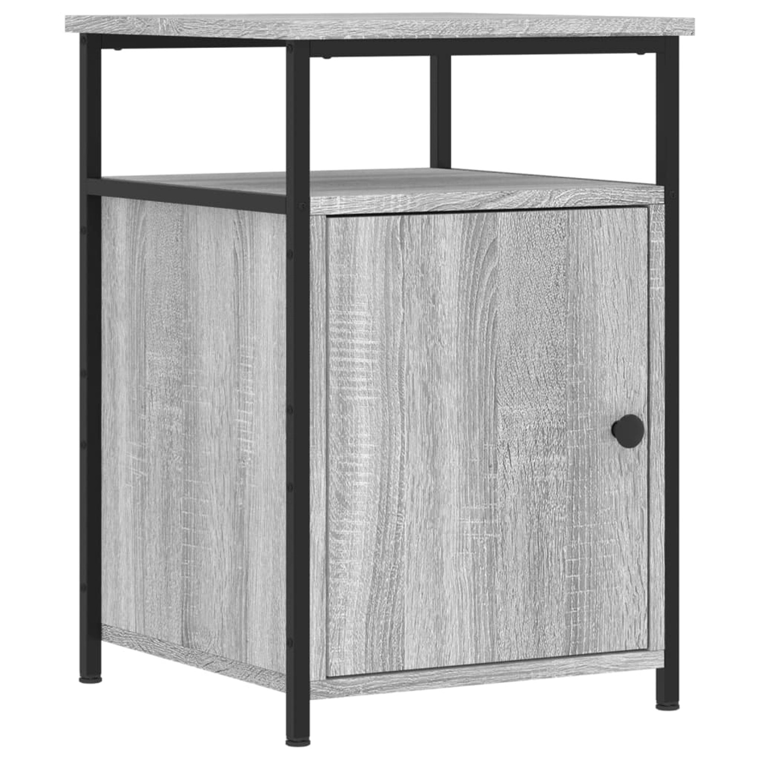 vidaXL Nachttisch Grau Sonoma 40x42x60 cm Holzwerkstoff Modell 2 günstig online kaufen