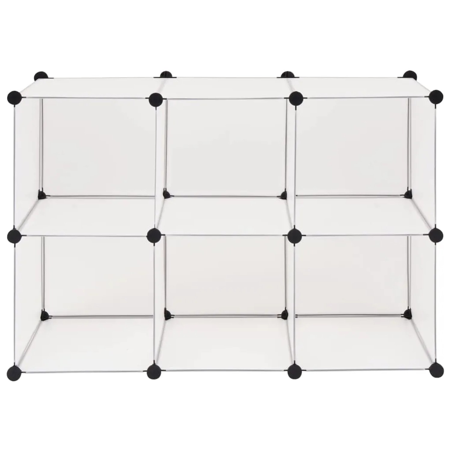 vidaXL Regalsystem Würfel-Regal mit 6 Fächern Weiß 244922_5