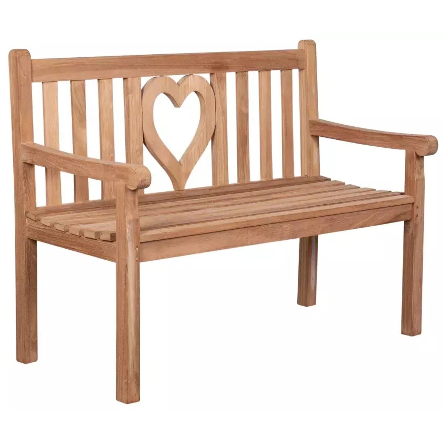 GarWoh Gartenbank Herz Teak