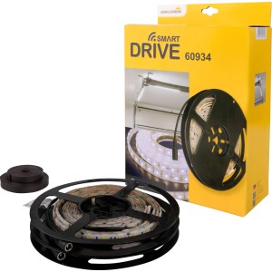 Schellenberg LED-Garagenbeleuchtung Smart Drive, 7200 Lumen, kaltweiß, auf Rolle mit Zubehör.