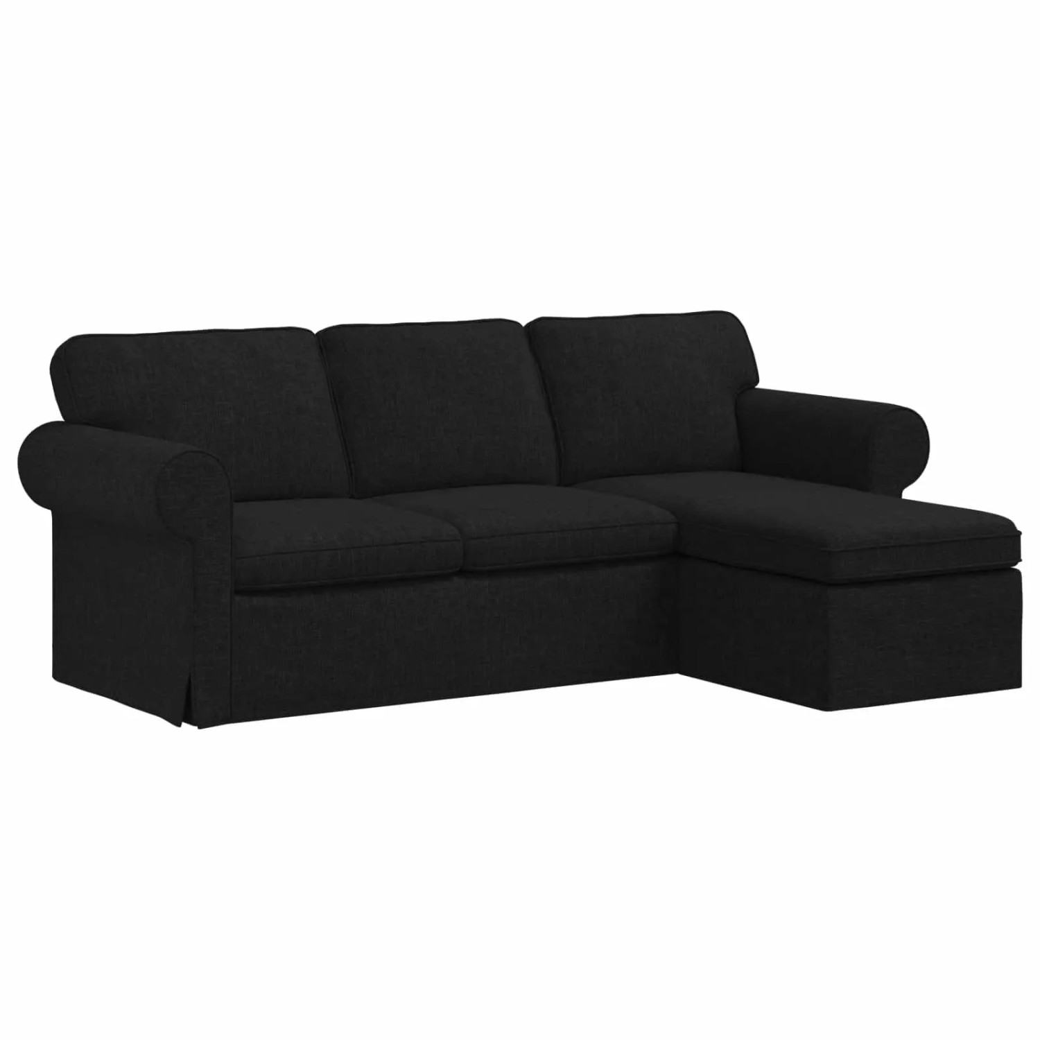 vidaXL Sofa Schwarz 215 x 138 x 80 cm Stoff 42024336