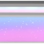 Digitales LED-Panel Mario Weiß 100x25 cm mit Farbwechsel und Sternenhimmel-Effekt.