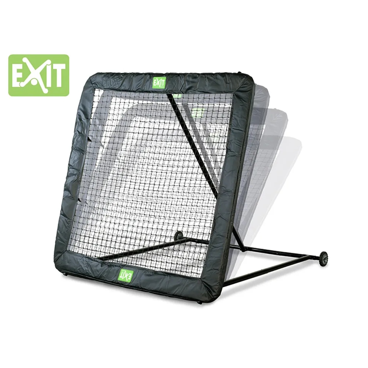 EXIT Kickback Multisport Rebounder XL, verstellbarer Balltrainer für Garten & Sportplatz.