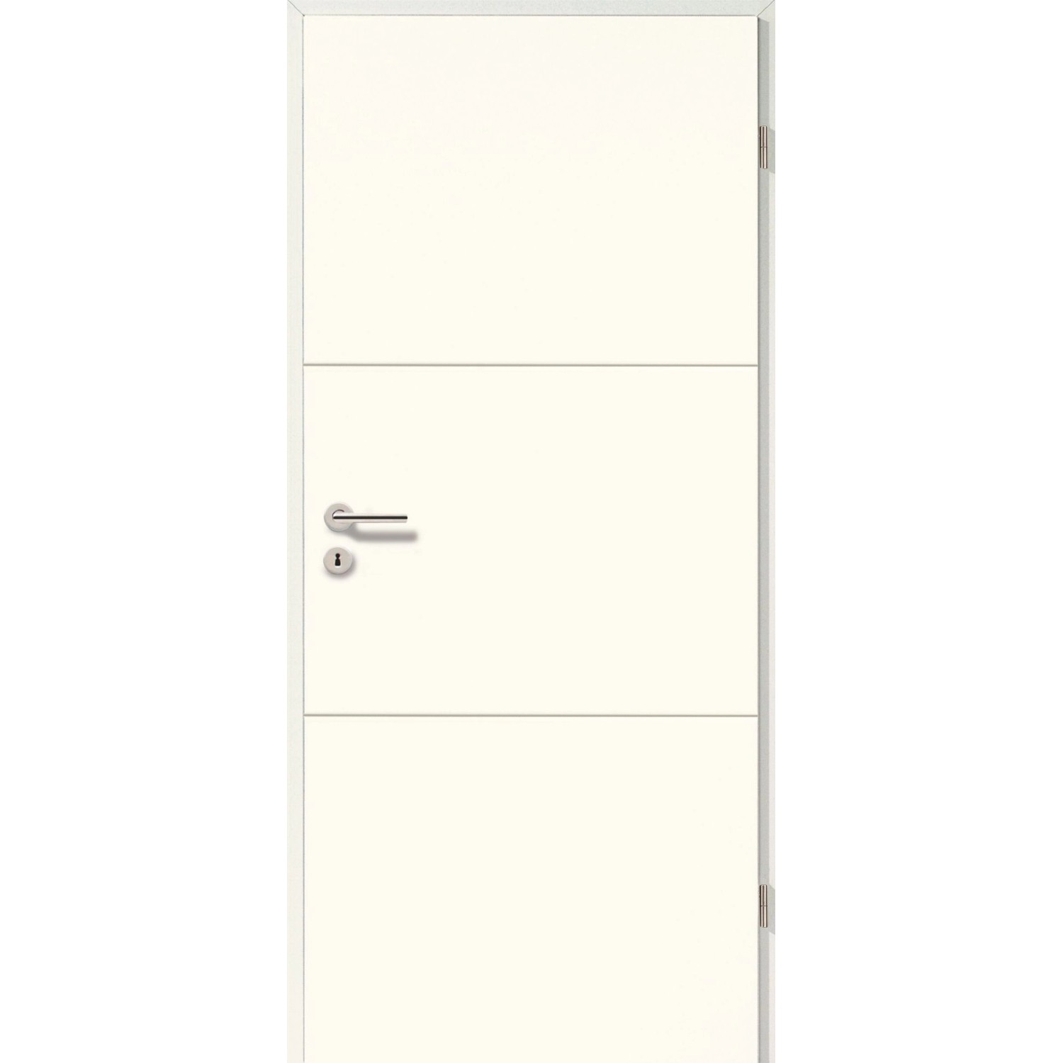 GetaDoor Designtür Brillant Line Typ 2510 Weißlack 198,5 cm x 73,5 cm DIN R