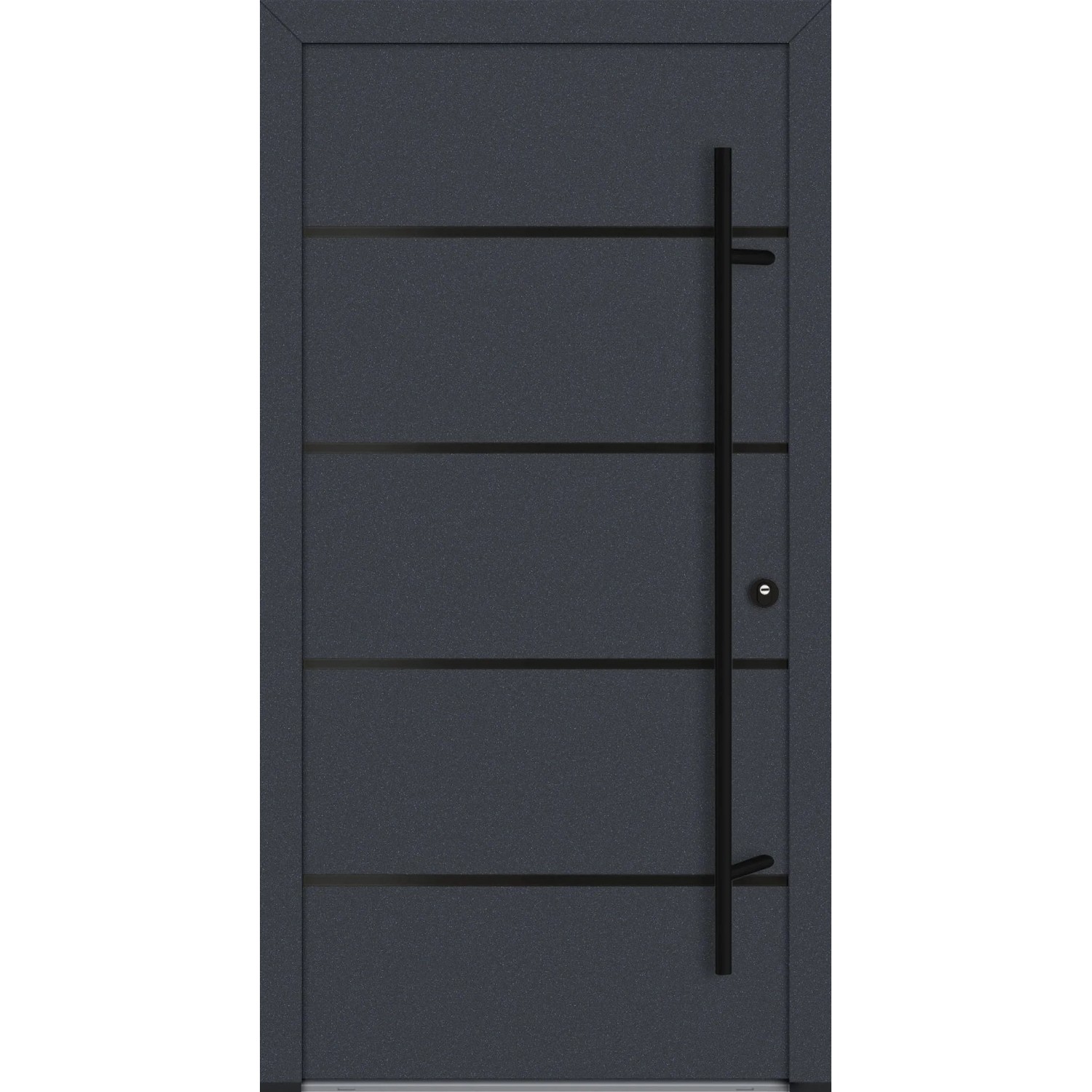 FM Türen AS68 Modell 22 1000 x 2100 Anthrazit Rechts Innen Beschläge Set 01