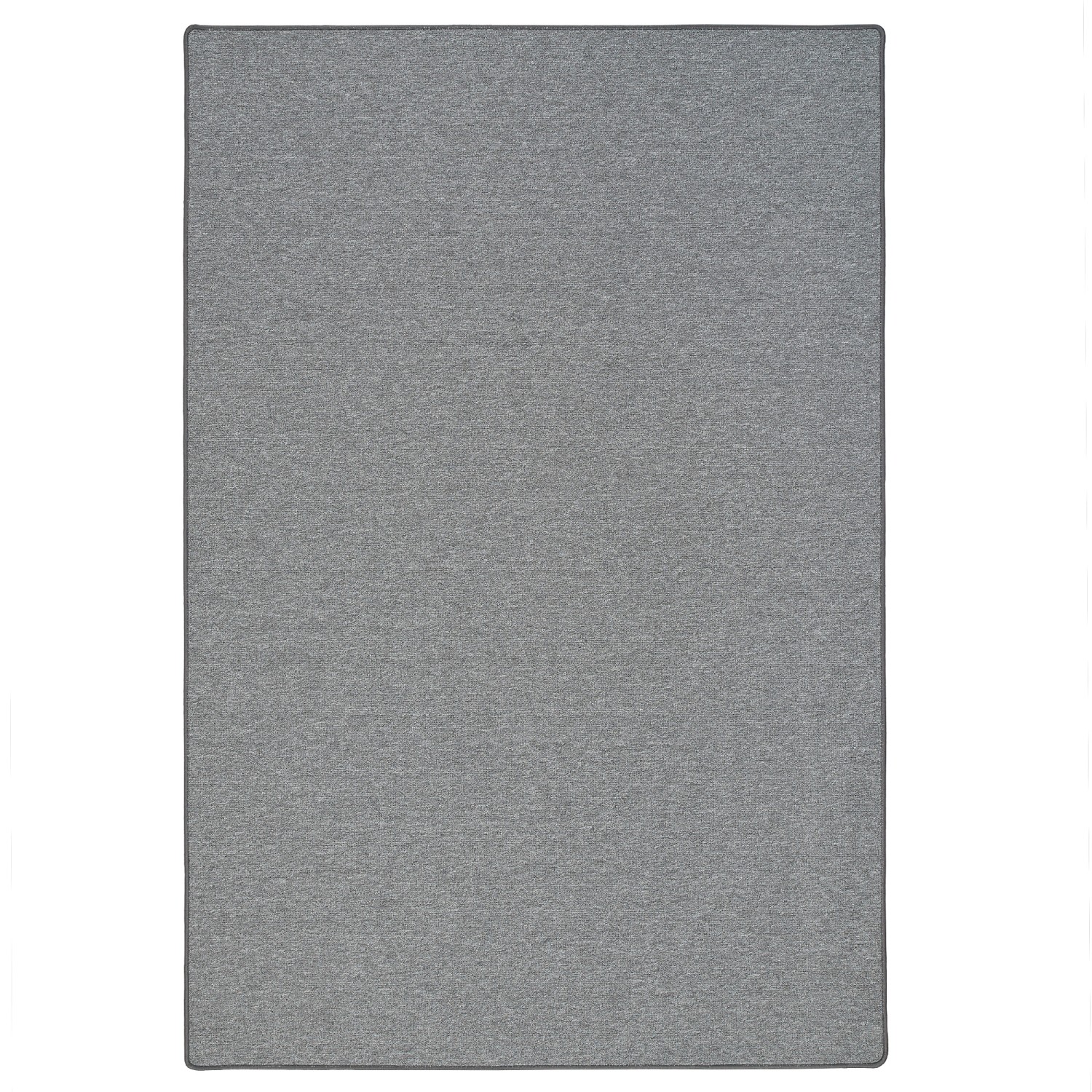 Anthrazitfarbener Snapstyle Feinschlingen Velour Teppich Strong, 80x160cm, Kurzflorteppich.